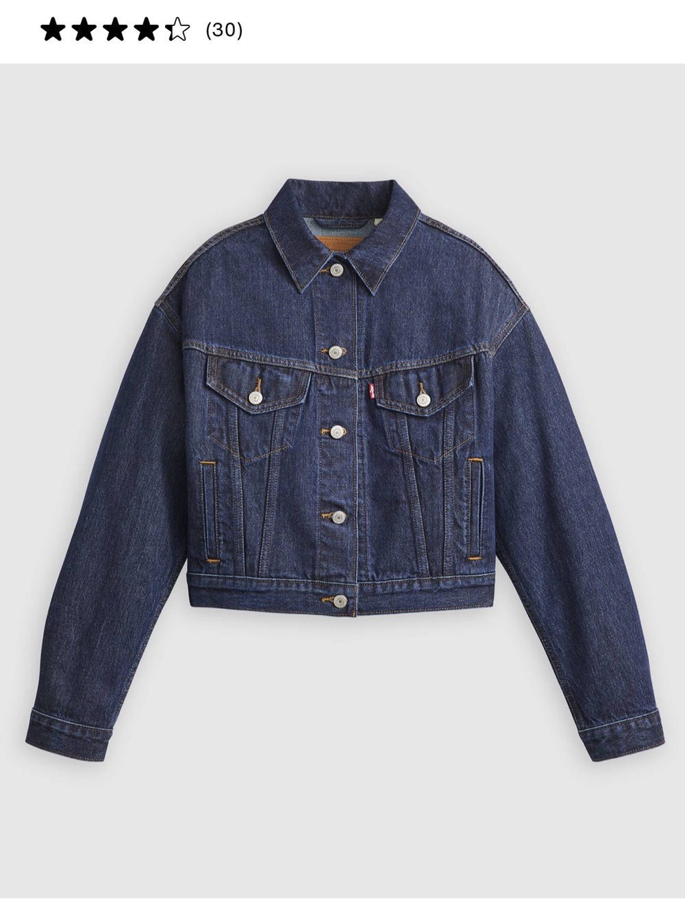 Levi's Dark Blue Denim Jean Jacket - Women's